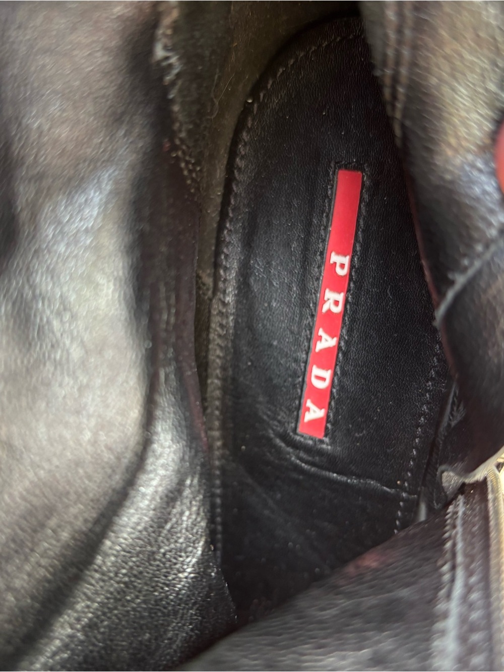 Prada Black Leather Women's Ankle Boots - 36 (US 6) - Picture 7 of 8